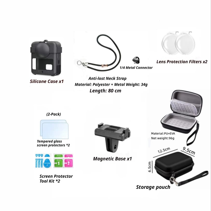 Em Estoque Para DJI Osmo 360/II Gaiola De Metal Suporte Dobrável De Liberação Rápida Com Sapata Fria Estrutura Protetora