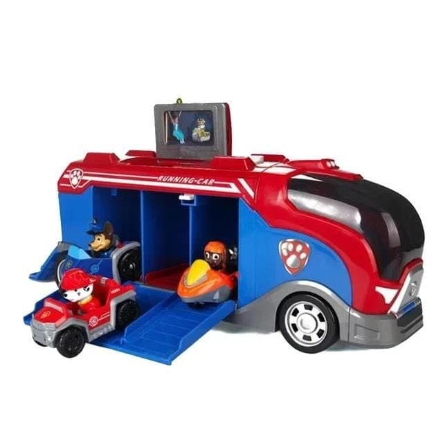Conjunto de Brinquedos de Ônibus Paw Patrol Figuras de Ação Cachorrinho Paw Patrol para Presentes Infantis
