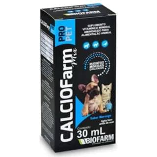 Cálciofarm Mix Pro Pet 30ml Suplemento de Cálcio para Cães e Gatos