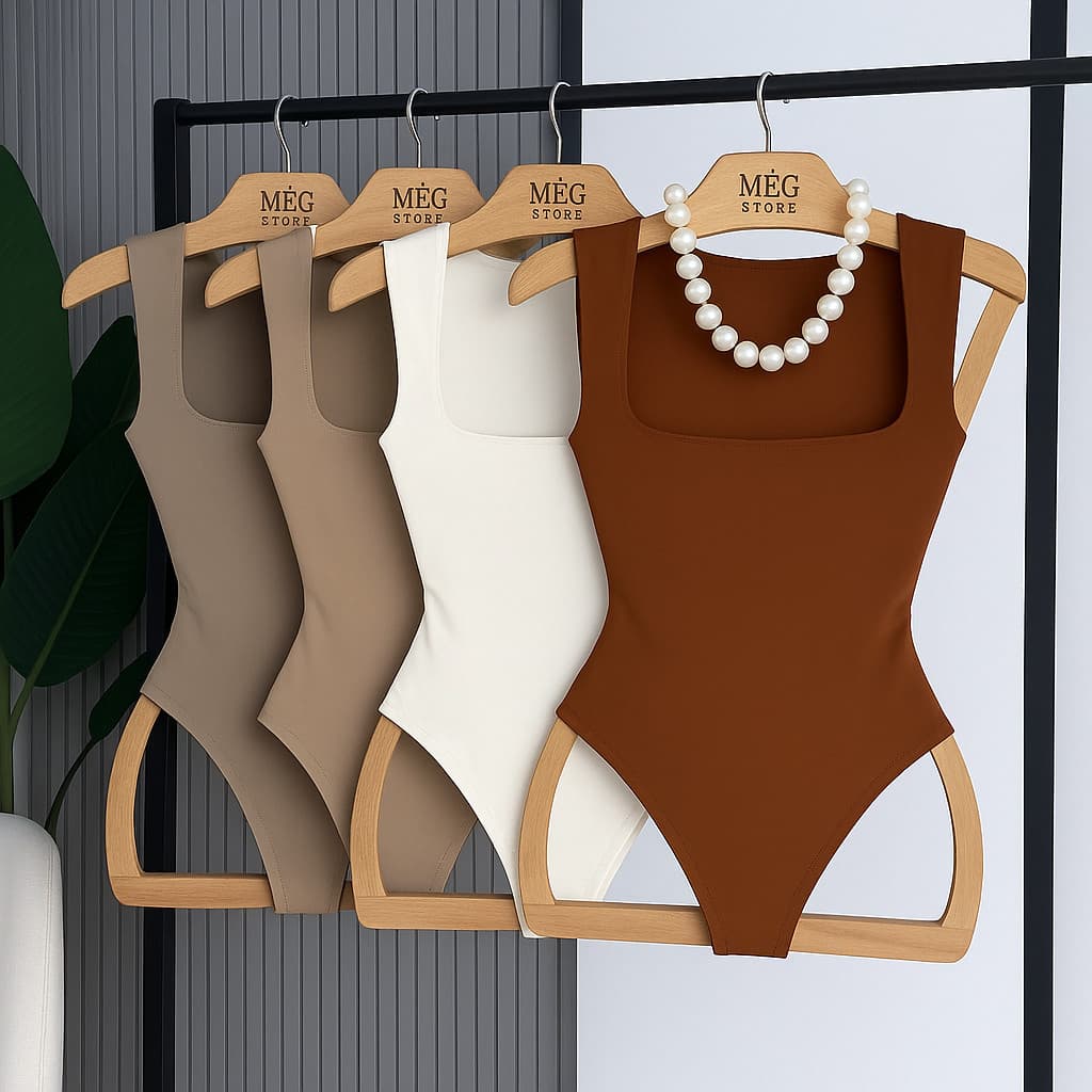 Body Collant Feminino Decote Quadrado Blusa Forro Blogueira Tendencia
