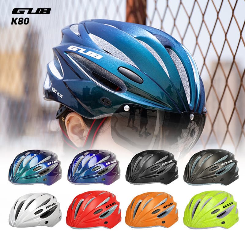 Capacete de bicicleta de verão masculino jovem feminino capacete de segurança de bicicleta de estrada com lente de óculo