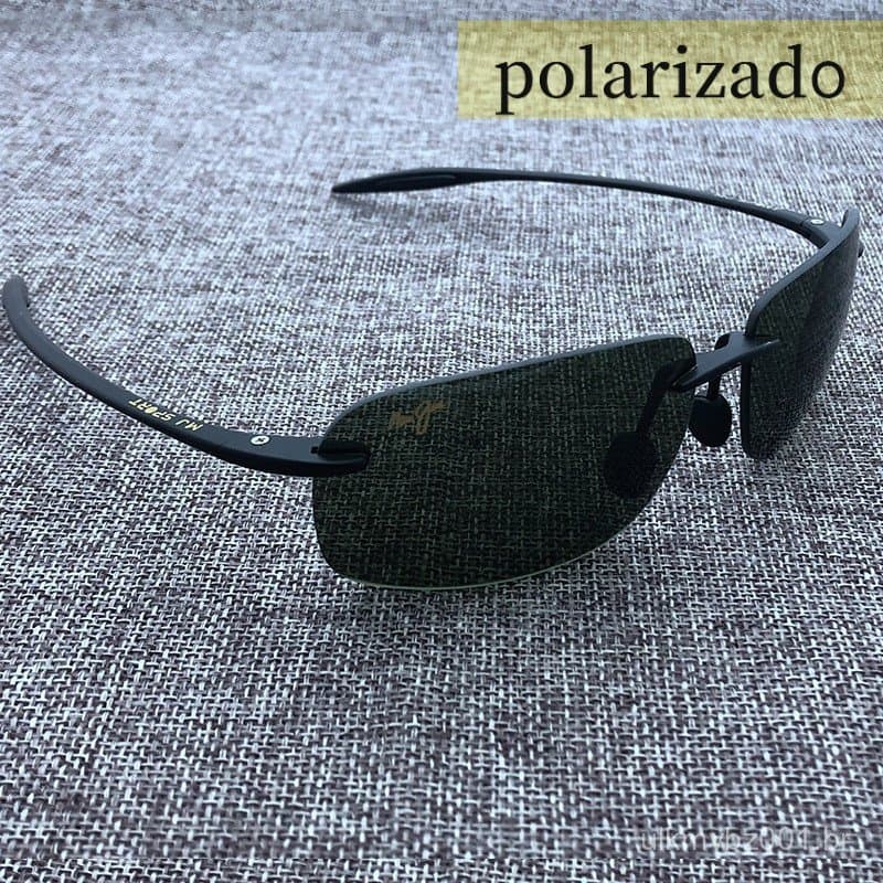 Óculos de Sol Maui Jim para Homens, Sem Aro, Esportivos, Casuais, Óculos de Pesca Polarizados
