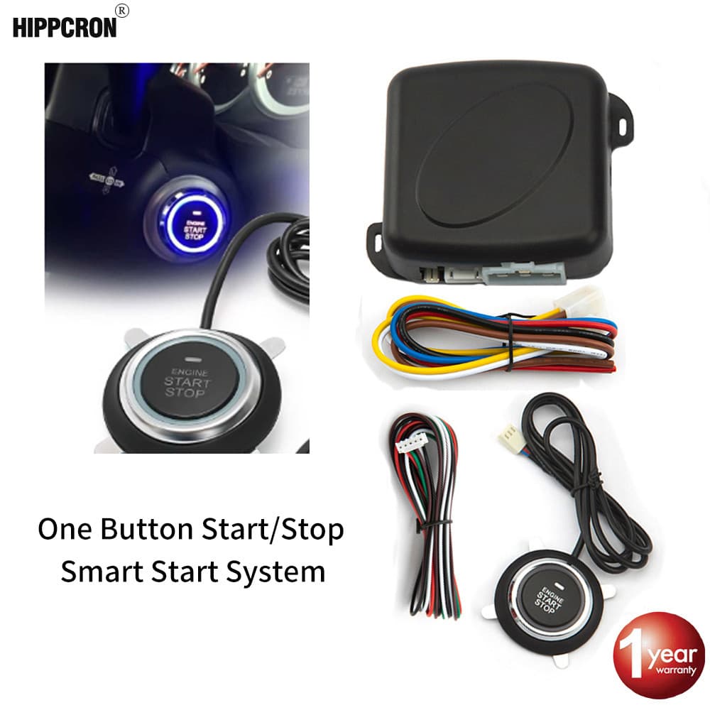 Botão de Partida/Parada para Alarme de Carro com Kit PKE/RFID/Controle 12V Antifurto 5 Modelos VICQ