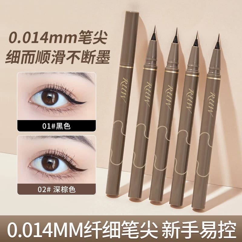 Delineador à prova d'água Delineador caneta de olhos Caneta delineadora líquida fina, à prova d'água, à prova