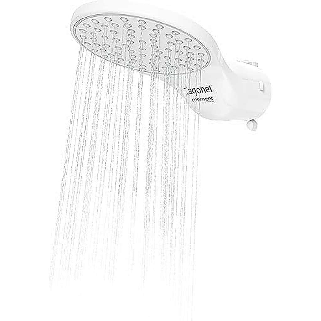 DUCHA CHUVEIRO MOMENT ELETRONICA 5500W 127V BRANCO FIXO ZAGONEL
