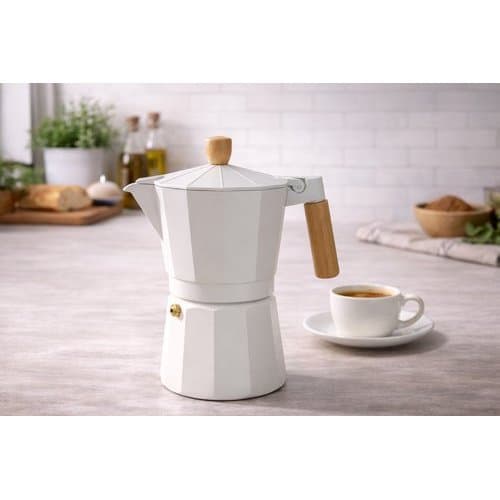 Cafeteira Italiana Aluminio Compacta Cozinha Tradicional Milao 6 Xicaras 300ml