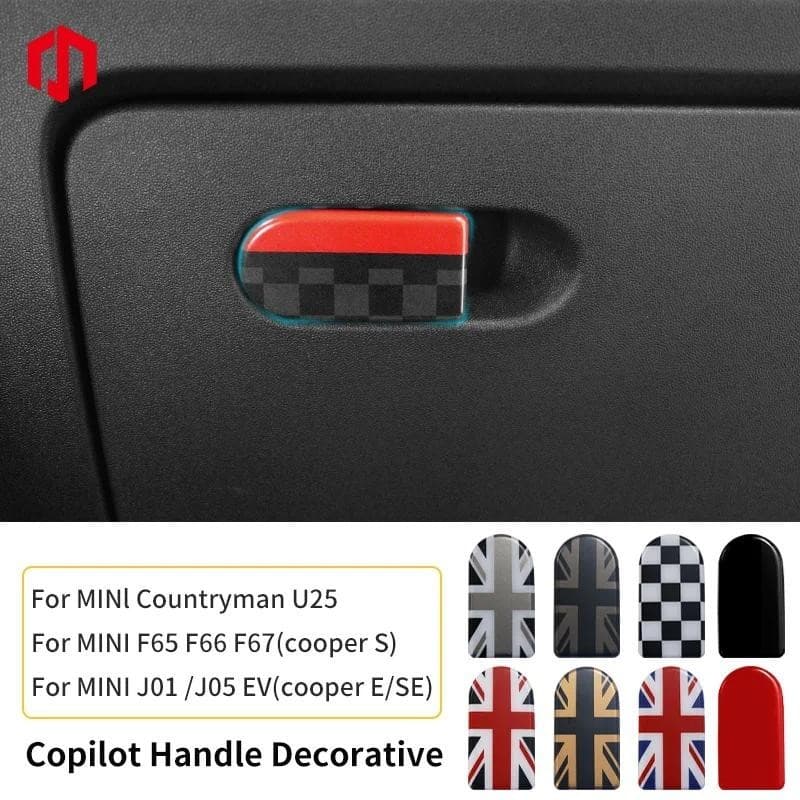 Caixa De Luva Do Carro Alça Decorativa Armazenamento Adesivo Para MINI J01 J05 U25 F65 F66 F67-Estilo Interior Acessório
