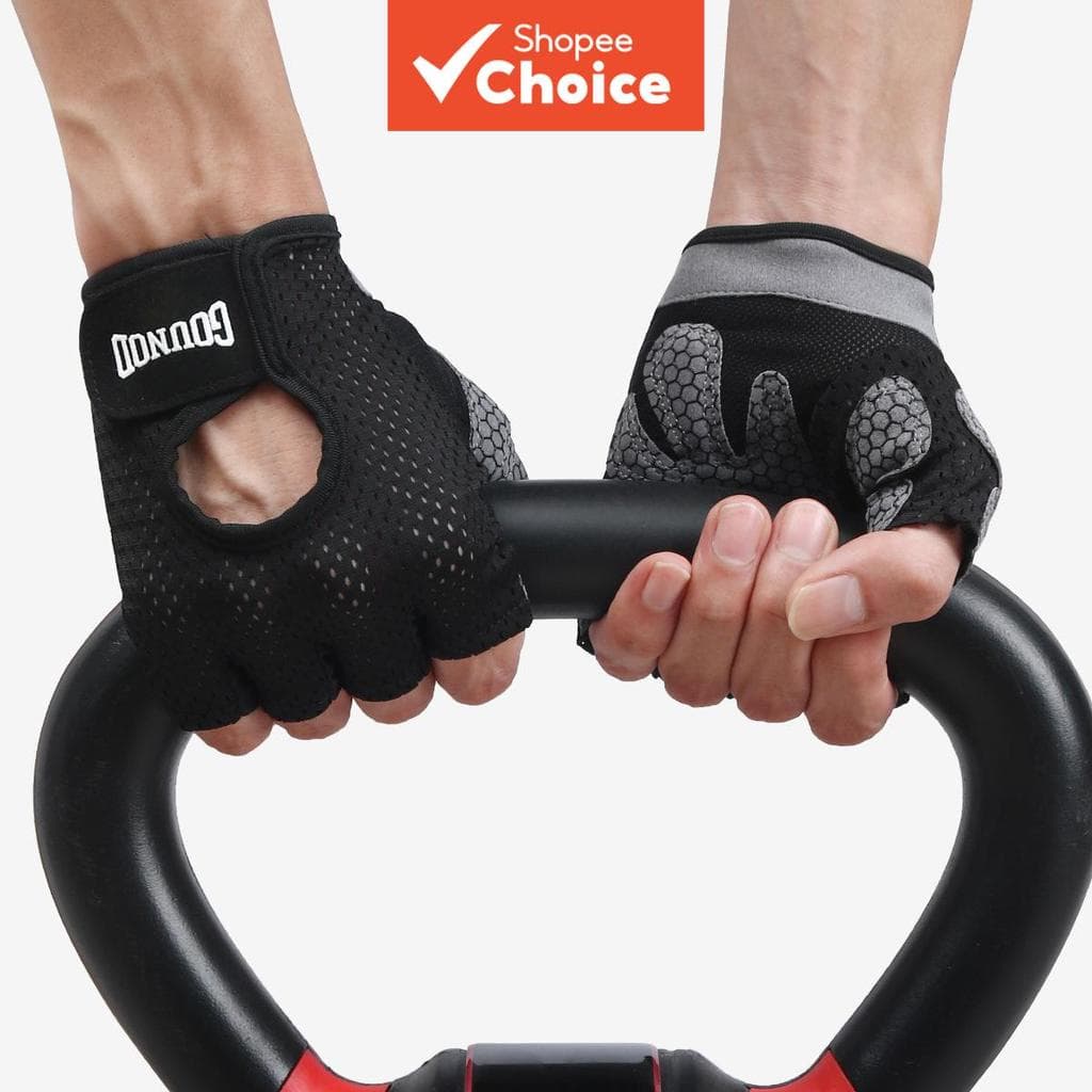 Luvas Fitness de Silicone Antiderrapante, Luvas de Treino de Academia Respiráveis para Levantamento de Peso Masculino e