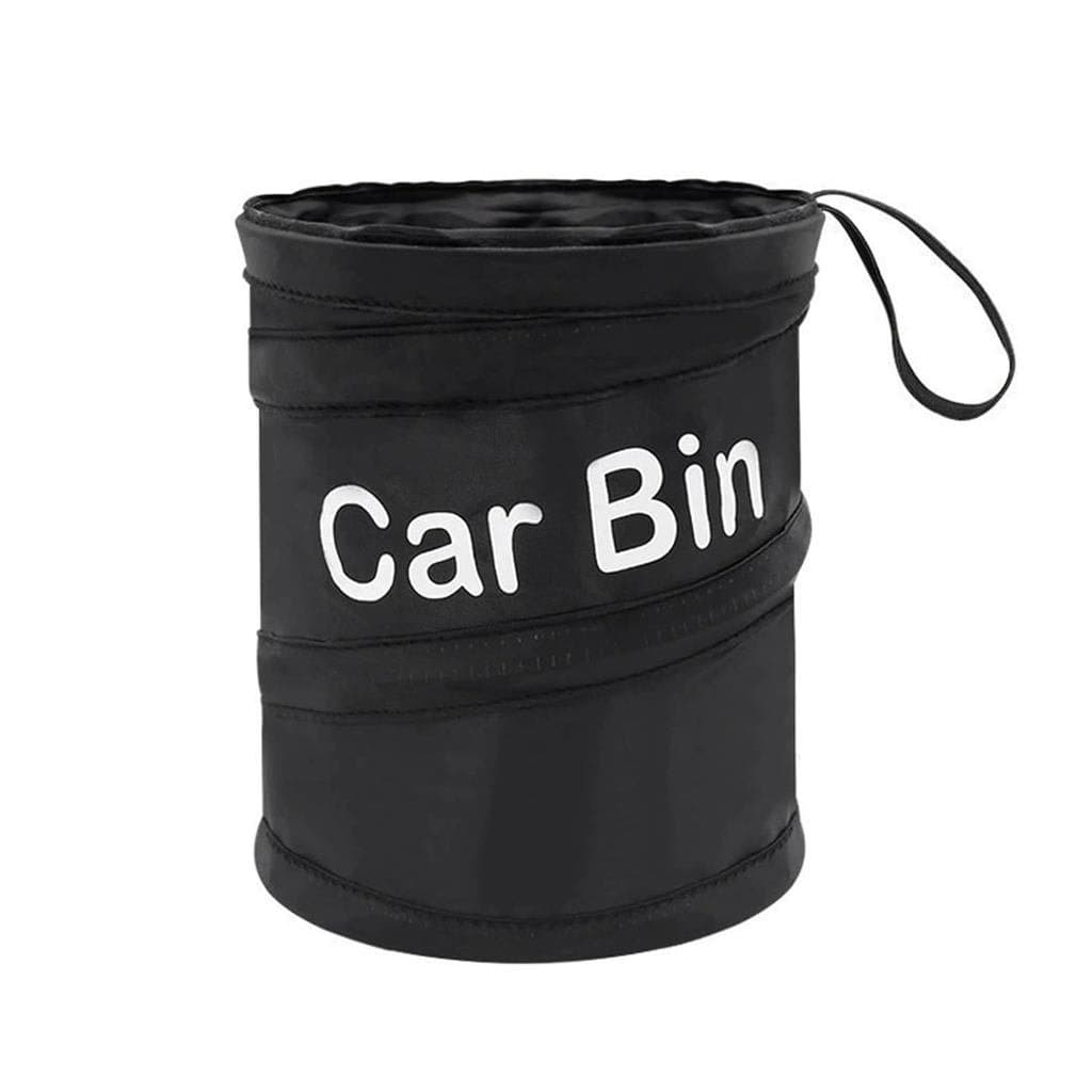 Lixeira para Carro, Bolsa Portátil Dobrável Preta, Lixeira Universal à Prova de Vazamentos para Viagens, Usada para Arma