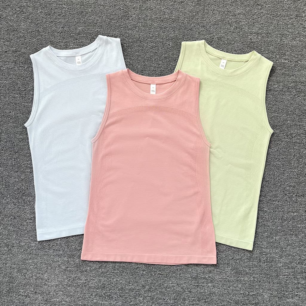 Colete esportivo com rosca feminino, sem mangas, respirável, Yoga, corrida, esportes, treinamento superior, solto, secag