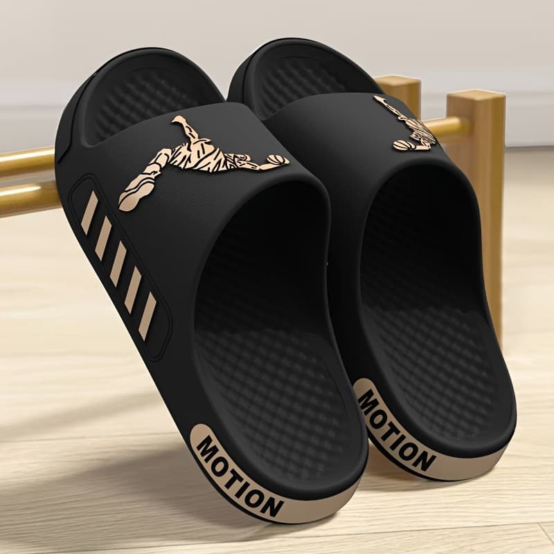 Chinelos Antiderrapantes - Calçados Slip-On para Interior/Exterior com EVA Acolchoado, Chinelos Casuais de Moda para Hom
