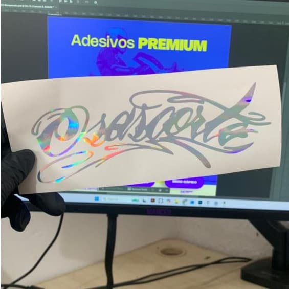 Adesivo Osascorte Holográfico Motos 244 Bike Capacete