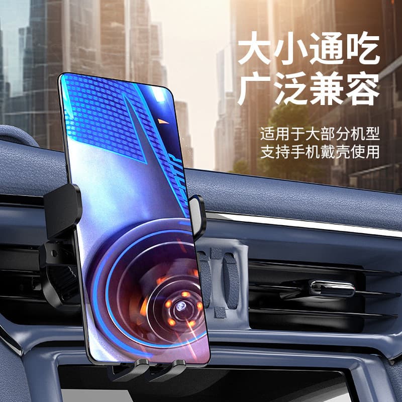 Suporte universal fixo para saída de ar do carro para celular e navegação.