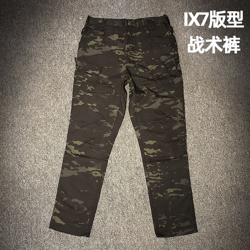 IX-7 MCBK Calças Multi-Terreno Noite Escura Preto Camuflagem Calças Táticas Verão Commuter Calças Macacão Trendy Daily
