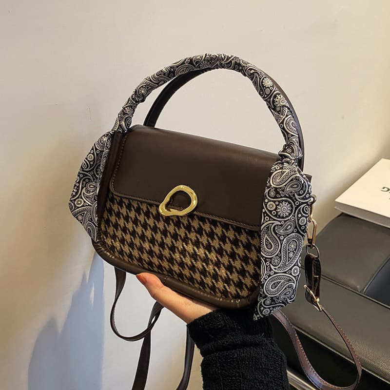 bolsa transversal feminino Bolsa Ins Super quente pequeno saco feminino 2021 outono inverno novo estilo na moda Houndsto