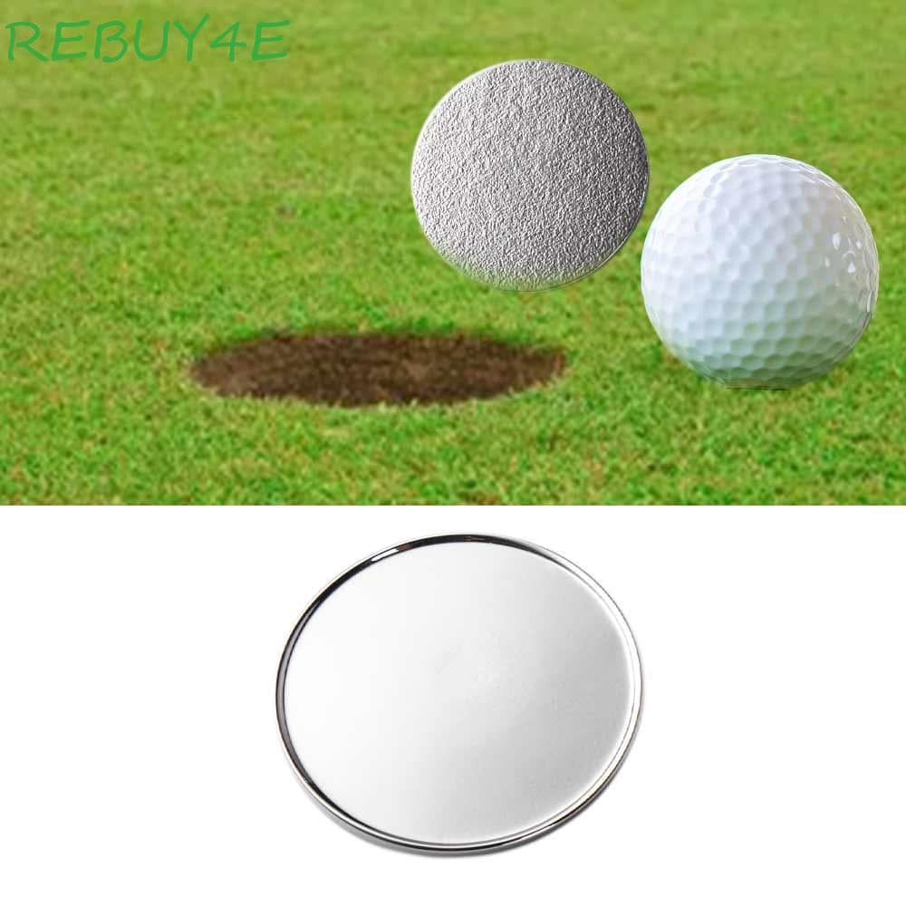 REBUY4E Marcadores De Bola De Golfe Esportes Ao Ar Livre Prata Auxiliares De Treinamento Metal 1Pc Clipe De Chapéu