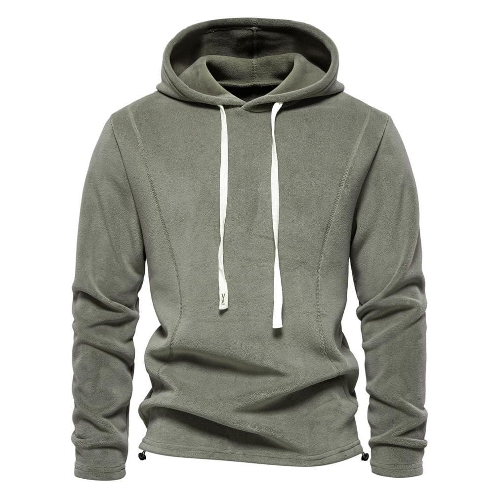 Outono inverno novo estilo masculino moletom de lã com capuz jaqueta de lã inverno quente lã de cordeiro masculino topo