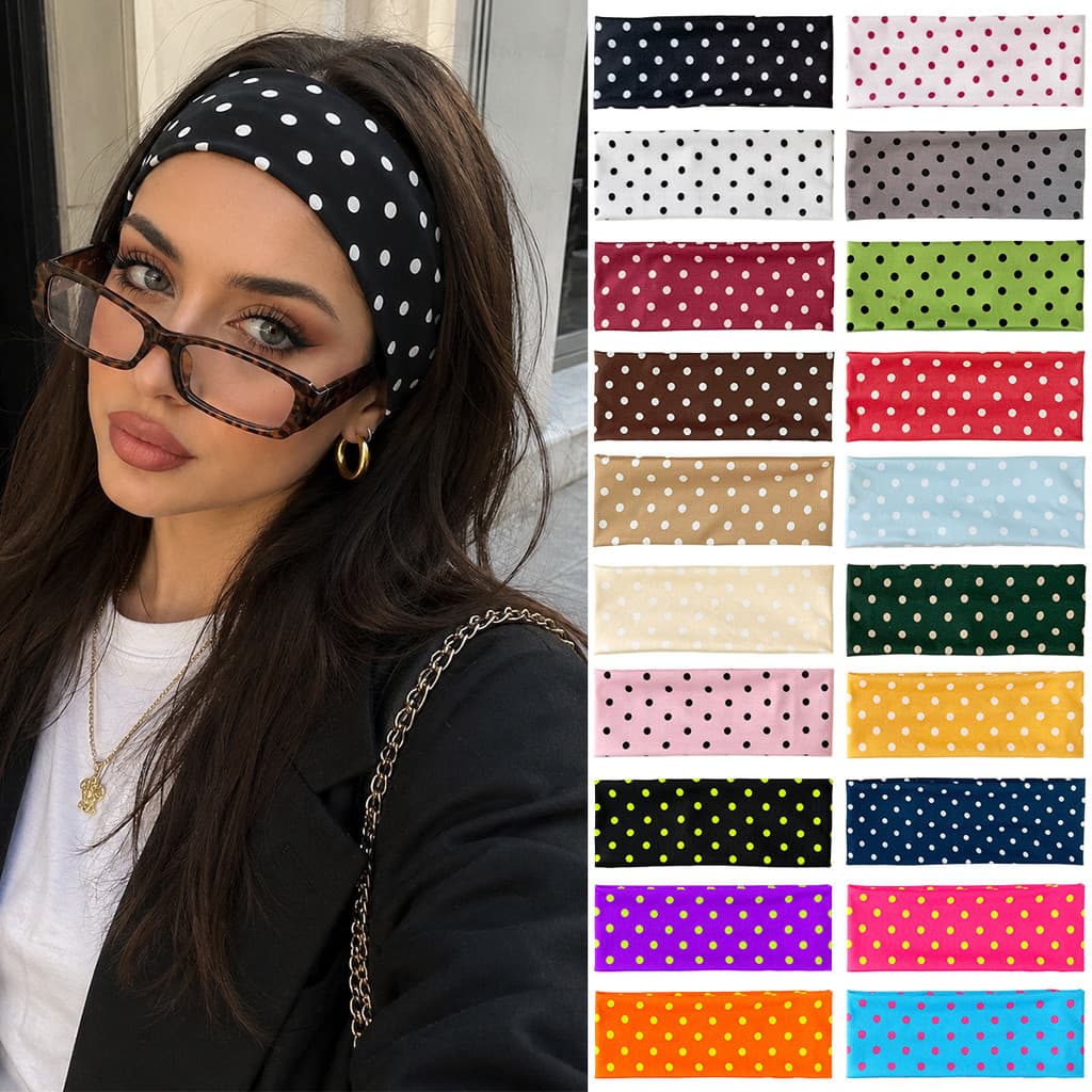 SV Novo estilo de bolinhas Fashion absorvente de suor acessórios para cabelo