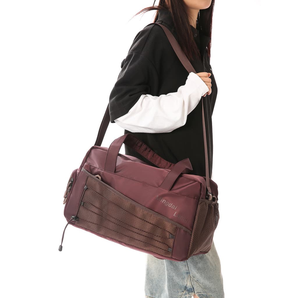 Bolsa de ginástica esportiva masculina e feminina, grande capacidade, leve, portátil, bolsa mensageiro, lazer, viagem, a