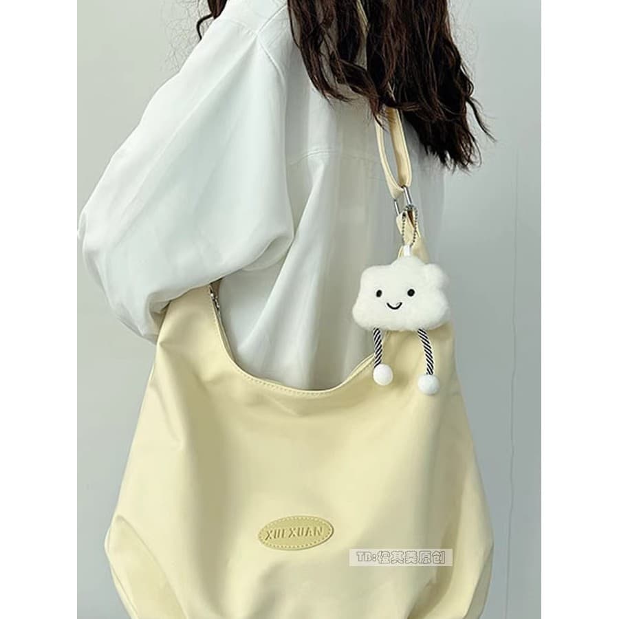Bolsa de lona francesa de grande capacidade feminina 2026 nova bolsa de ombro Casual Cross-Body estudante classe Commute