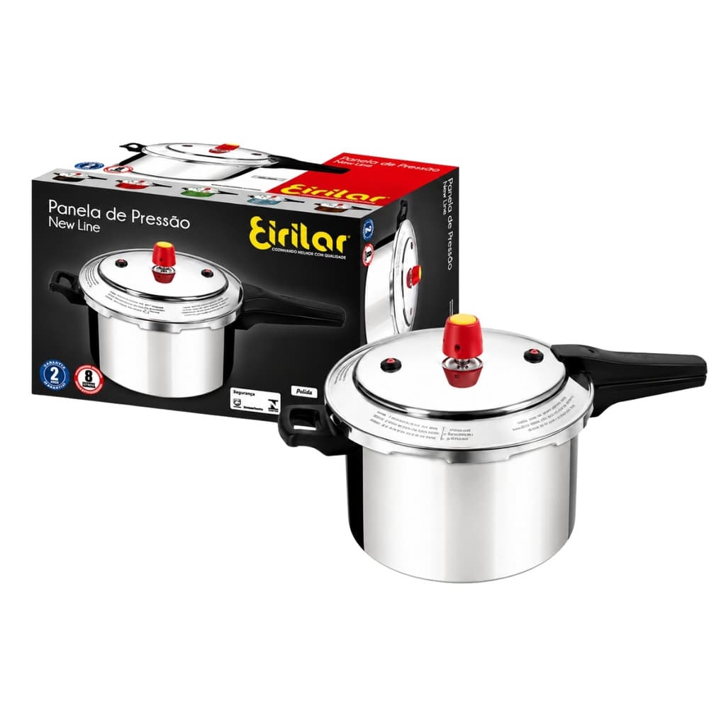 Panela Pressão 5L Polida Eirilar New Line