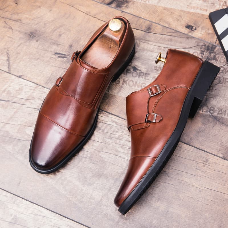 Britânico apontou Toe sapatos de couro meninos Derby sapatos negócios Formal Wear versão coreana Casual estúdio foto sap