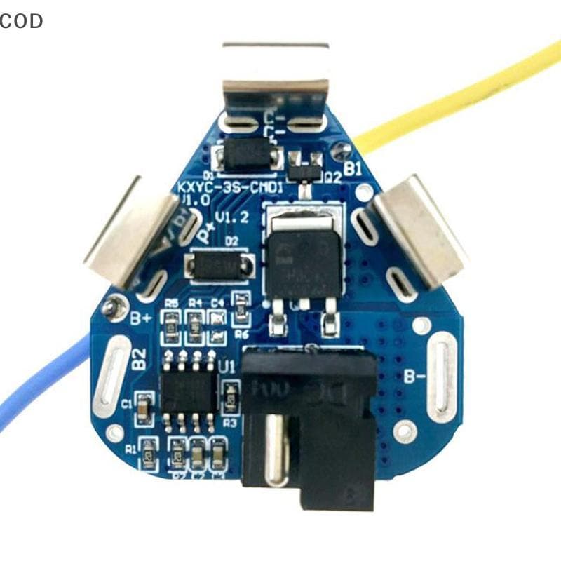 [QYA] Placa De Proteção 3S 12.6V 40A BMS 18650 Equalizadora Para Elétrica Broca BR