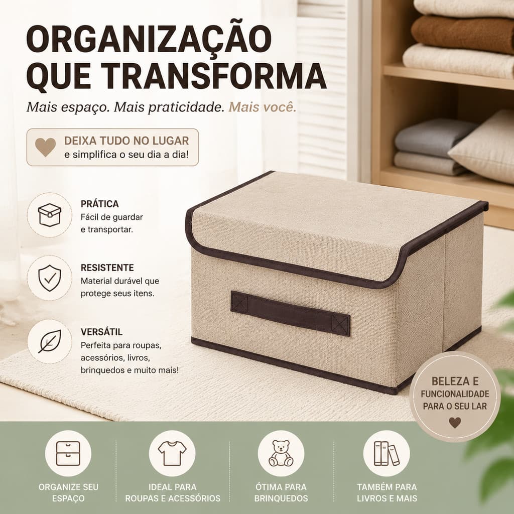 Kit 3 Caixas Armazenagem Empilhável Com Tampa Proteção Contra Umidade e Poeira Reutilizável De Longa Durabilidade