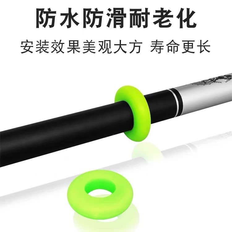 Vara de pesca de alta elasticidade Anel de parada de vara luminosa Anel de parada de vara de pesca de Silicone Anel anti