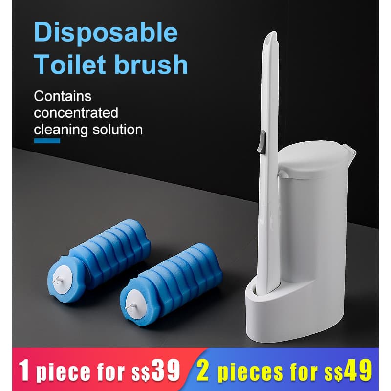 【Cabeças Substituíveis】Conjunto De Escova De Vaso Sanitário Longa/Para Casa/Higiene/Clean