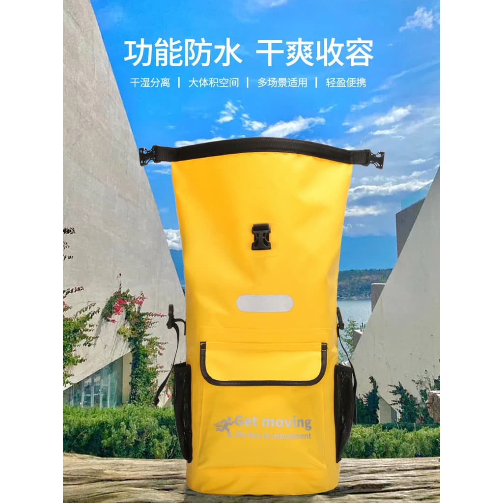 Ao ar livre à prova dwaterproof água saco expansão mochila à prova dwaterproof água separação seca molhada das mulheres