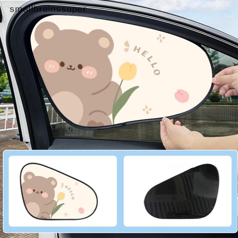 Pára-Sol Dos Desenhos Animados Janela Do Carro Filme Eletrostático Adsorção À Prova De UV Estilo Estático Para Crianças