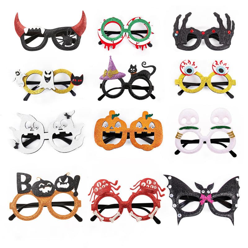 Óculos de Abóbora de Halloween para Crianças e Adultos, Acessórios para Festa/Festival de Fantasmas, Adereços para Fotos