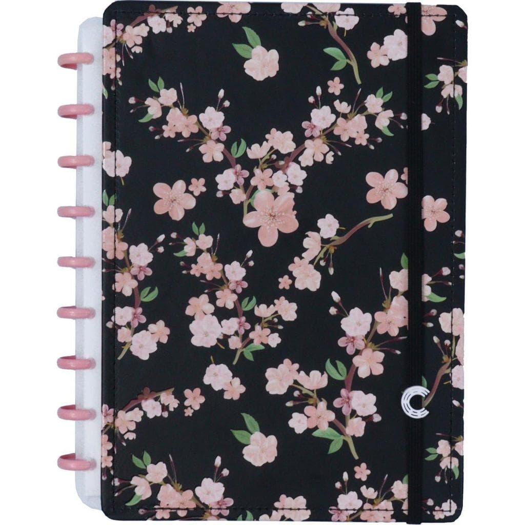 Caderno Inteligente Médio Rose Black By Gocase 80 fls. 190 mm x 255 mm - Caderno Inteligente