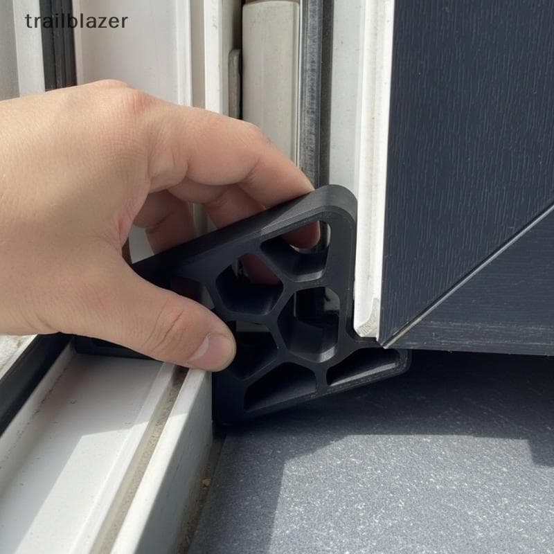 Batente De Porta Antiderrapante Resistente Durável Com Tra Lo Sem Broca Fácil Instalação Remover Para Uso Diário De Hote