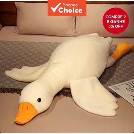 Big White 50CM Boneca de Pelúcia de Ganso, Brinquedo Grande, Boneca Menino, de Cama Confortante, Boneca Menina,