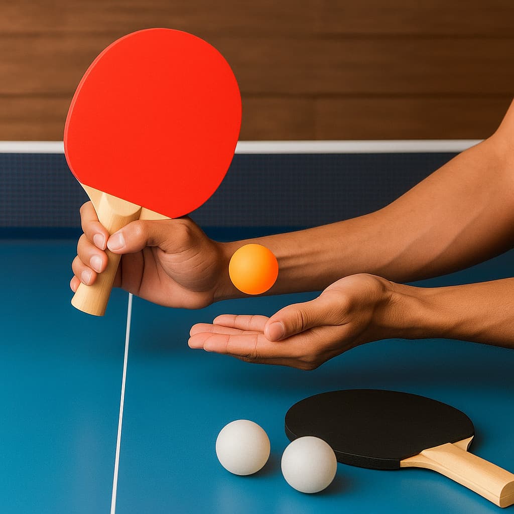 Kit de Ping Pong com 2 Raquetes Rede e Suportes para Mesa