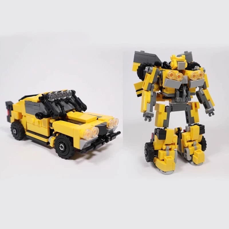 Modelo Transformável MOC Bumblebee Compatível com Blocos de Construção, Presente Decorativo para Homens