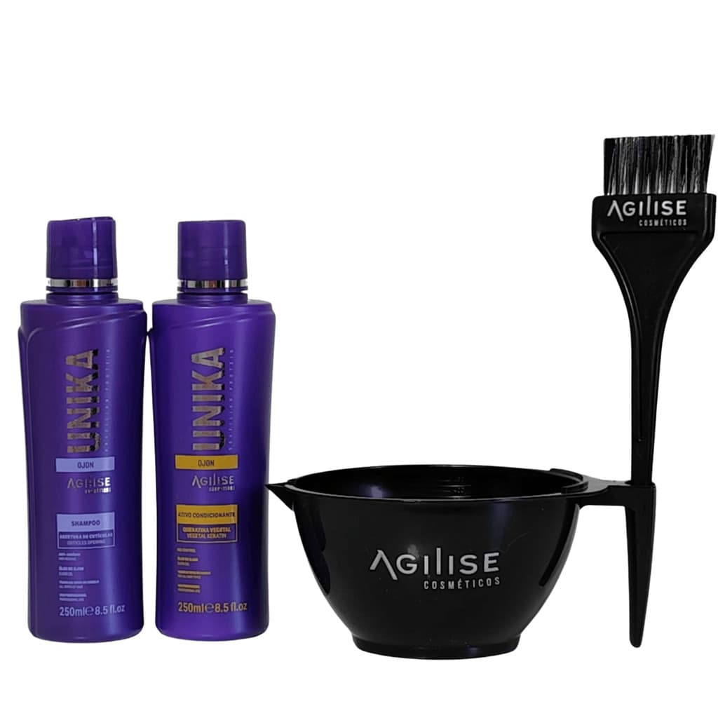 Kit Progressiva Sem Formol Unika Ojon 250ml Agilise + Brinde