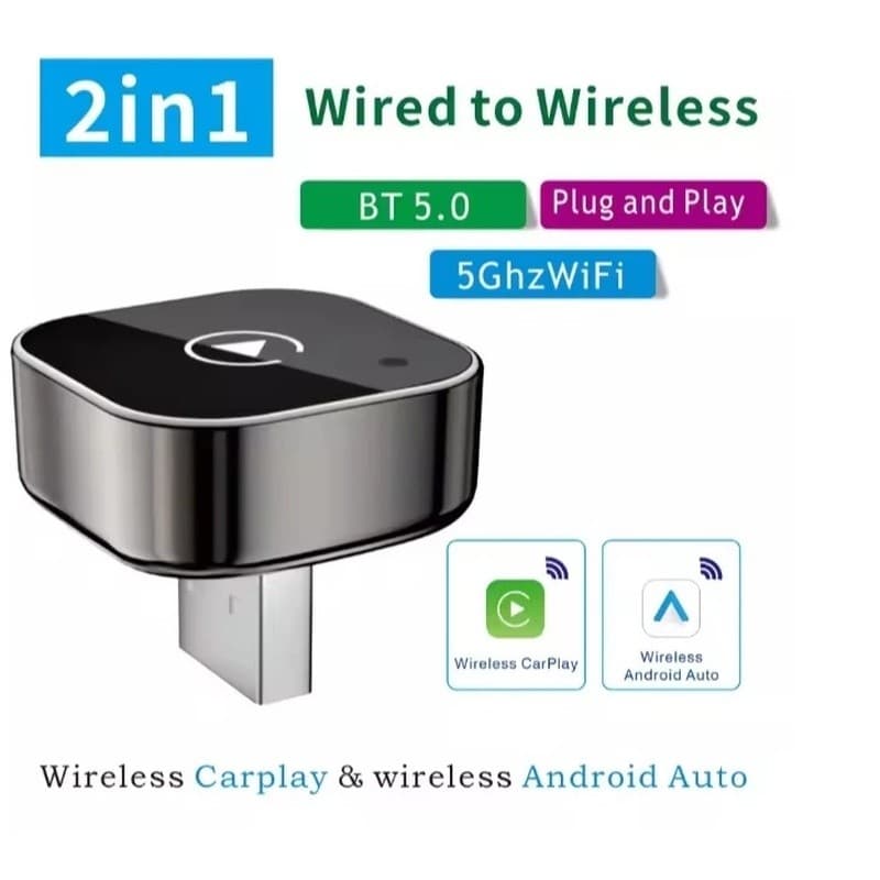 Mini Adaptador Wireless Compatível Com Carplay Android Auto