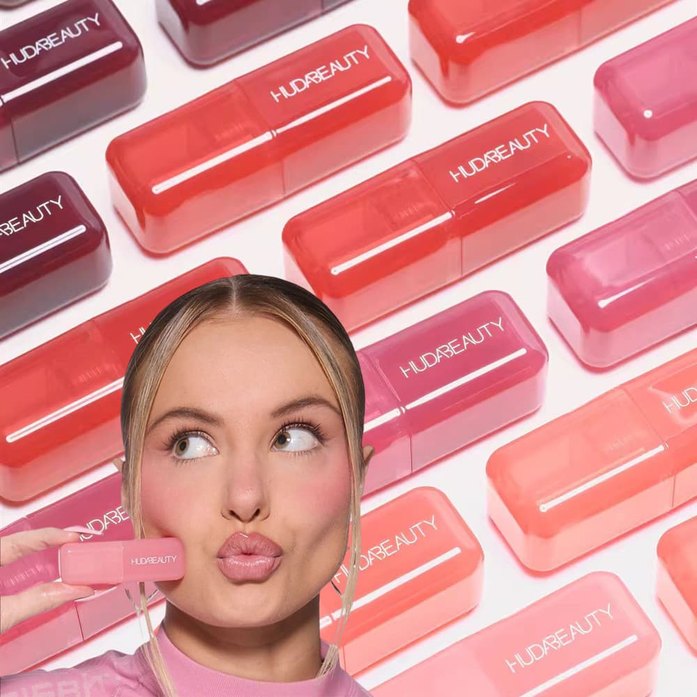 Huda Beauty Soft Glow Líquido Blush Filtro Fácil De Aplicar Longa Duração À Prova D'água Esponja Escova Cabeça Lip Gloss