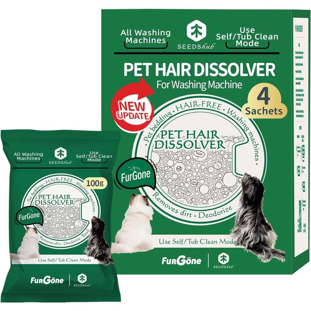 FURGONE Pó Limpador de Pelos de Animais de Estimação Pro Aprimorado para Máquina de Lavar, Limpeza Profunda de Camas de