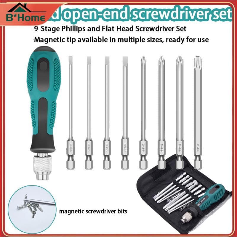 Conjunto De Chave De Fenda Com BHTH 9pcs Ferramentas De Chaves De Ponta Magnética Para Manutenção E Desmontagem De Usar