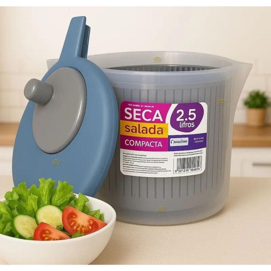 Secador E Centrifuga De Salada Verduras E Legumes Xplast 2,5 Litros Pratico
