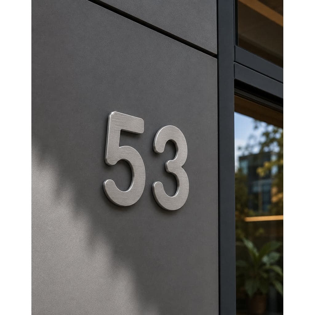 Número Residencial ACM 15cm Para Fachada Porta Muro