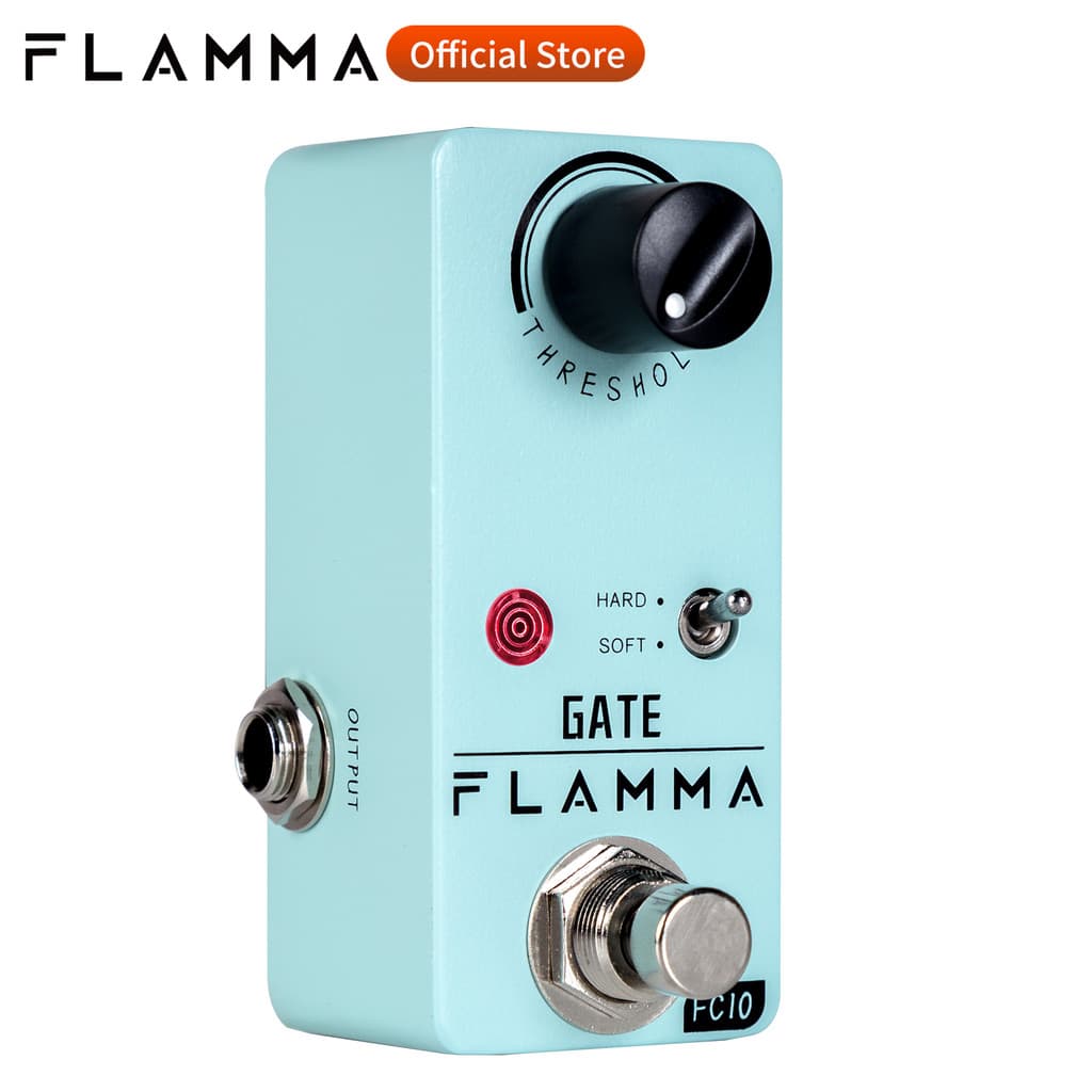 FLAMMA FC10 Efeitos De Redução De Ruído Pedal De Guitarra 2 Modos De Trabalho Duro Macio True Bypass Full Metal Shell