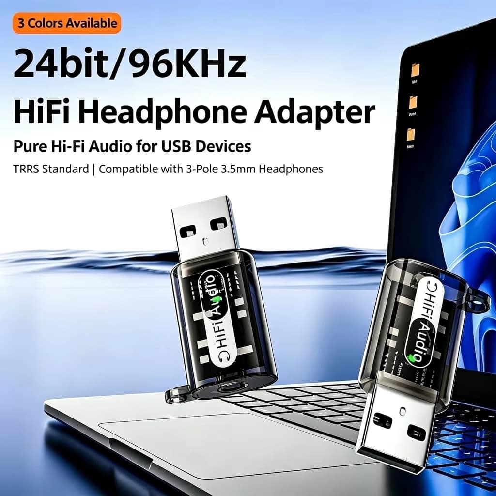 Adaptador De Áudio USB A Para 3.5mm 2 Em 1 Conversor De Microfone De Fone De Ouvido Placa De Som Externa Laptop PC Alto-