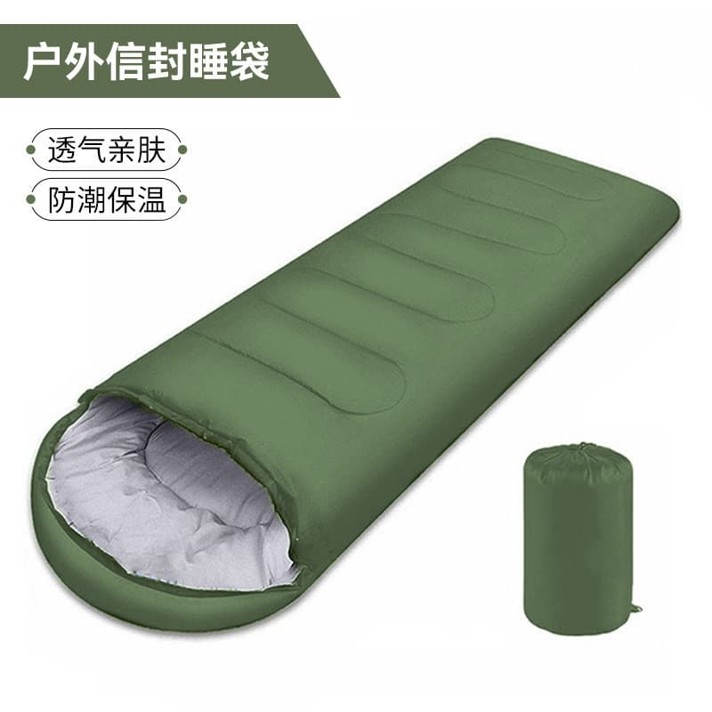 Saco de Dormir de Emergência para Camping, Portátil, Quente e Reforçado para Primavera e Outono, em Poliéster, para uma