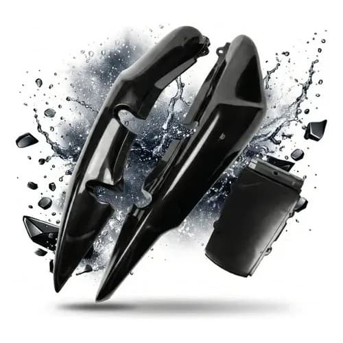Carenagem Rabeta Titan 150 Preto Preta 2004 2005 2006 2007 2008 Pintado Envernizado Loja2801