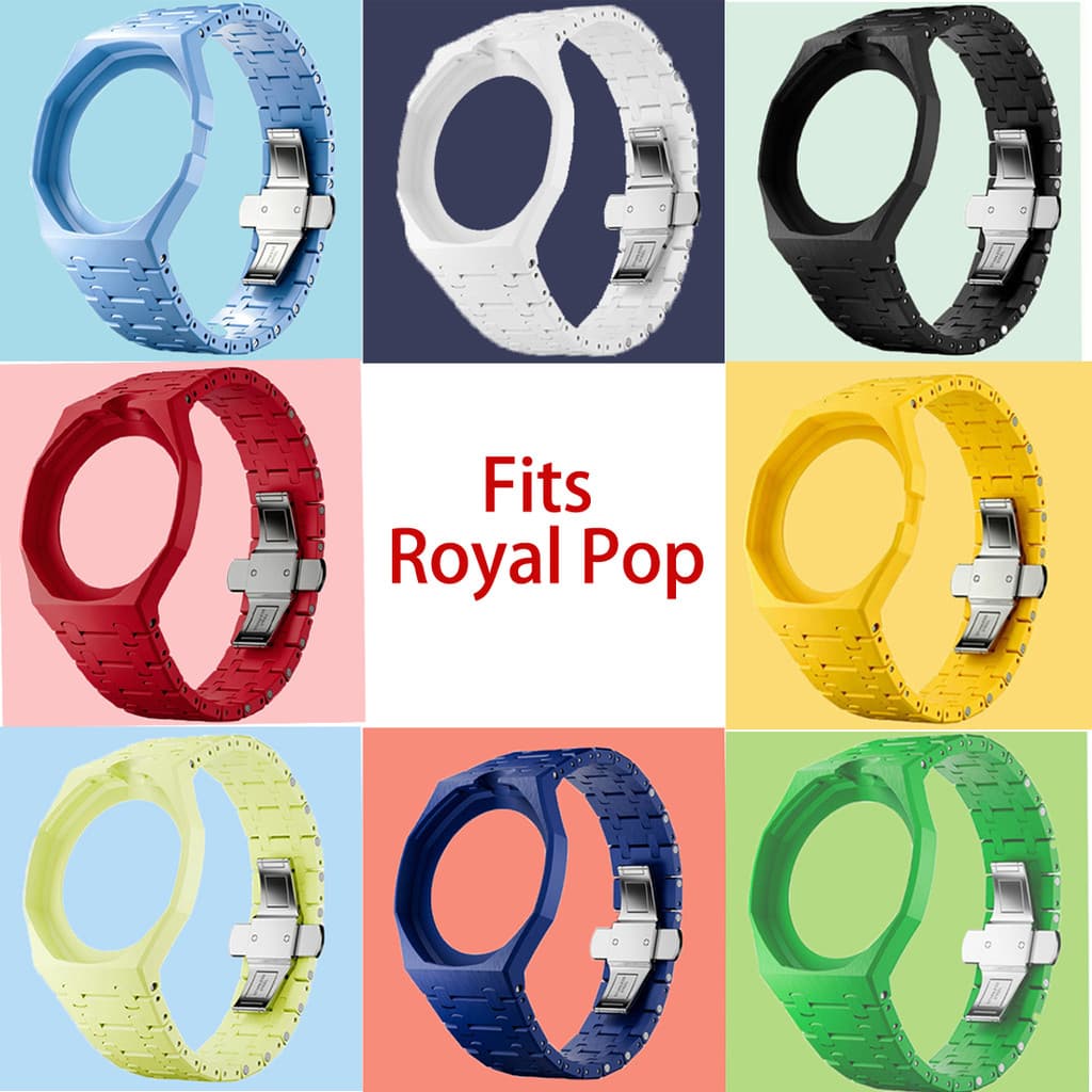 Pulseira De Relógio De Plástico Royal Pop Da Moda Para Relógios De Bolso